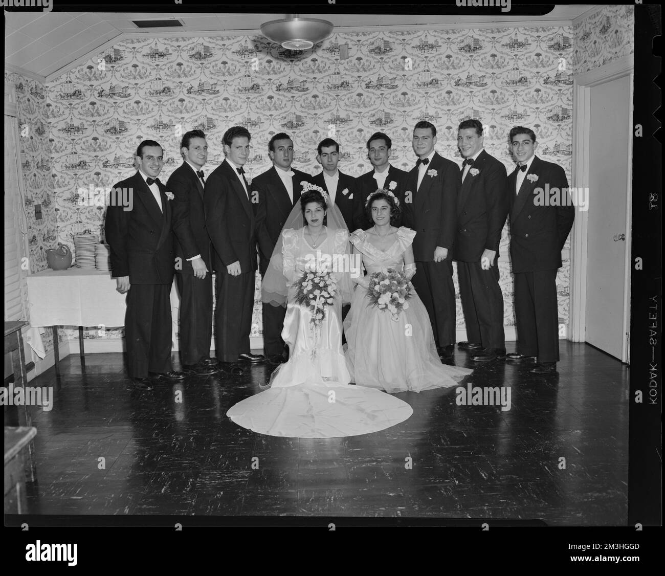 M. Joseph L. Sacco marié à Miss Martha Mahakian , brides, marié Mariages, Mariages, Weddings standardistes de mariage, Réceptions. Collection Leon Abdalian Banque D'Images