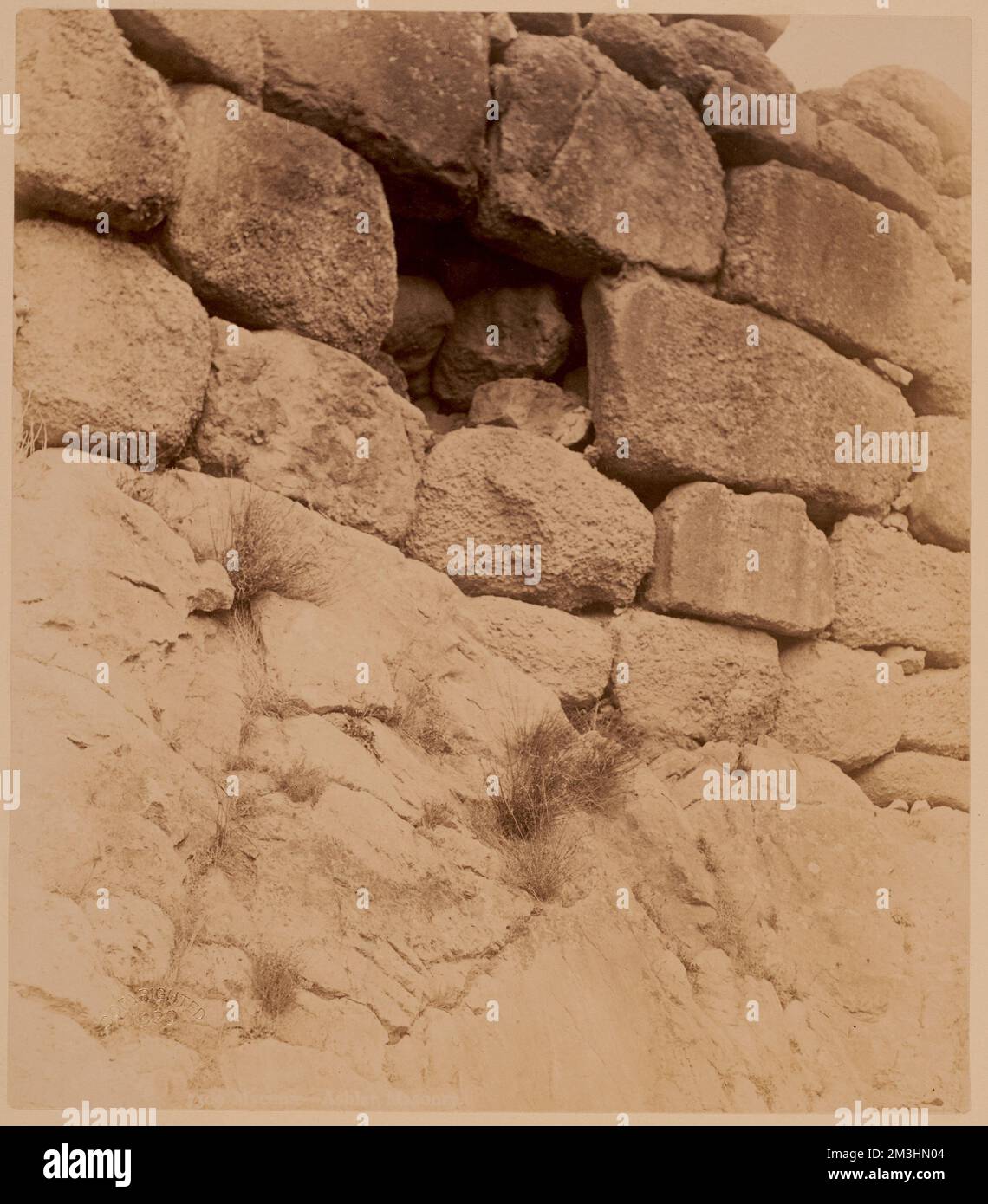 Mycenae - maçonnerie ashlar , sites archéologiques, murs de pierre. Collection Nicholas Catsimpolas Banque D'Images