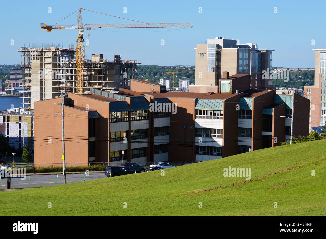 L'ancien édifice de la Croix-Rouge, situé sur la rue Gottingen, au centre-ville de Halifax, en Nouvelle-Écosse, au Canada. Banque D'Images