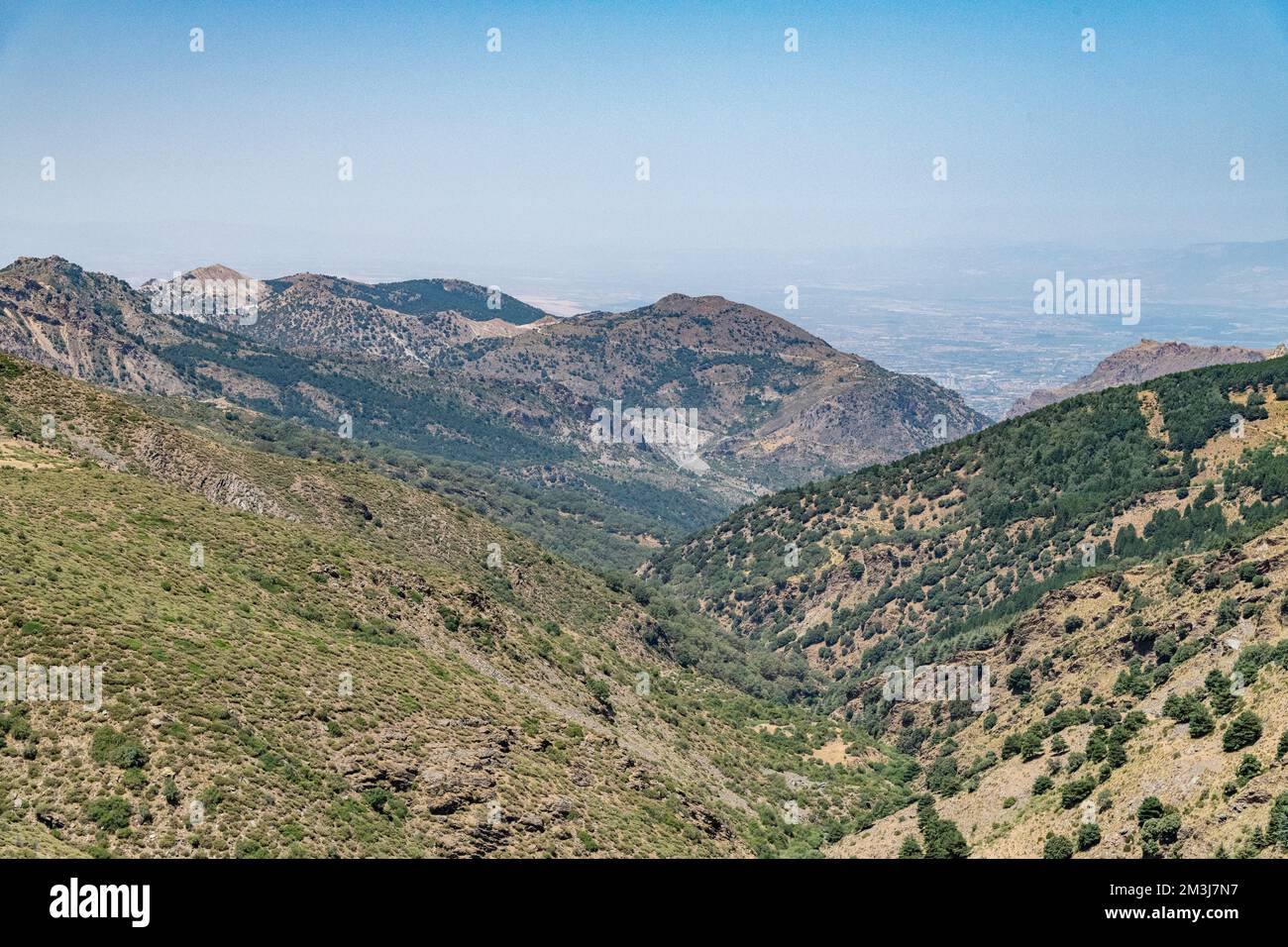 Les montagnes de la Sierra Nevada en Andalousie, Espagne Banque D'Images