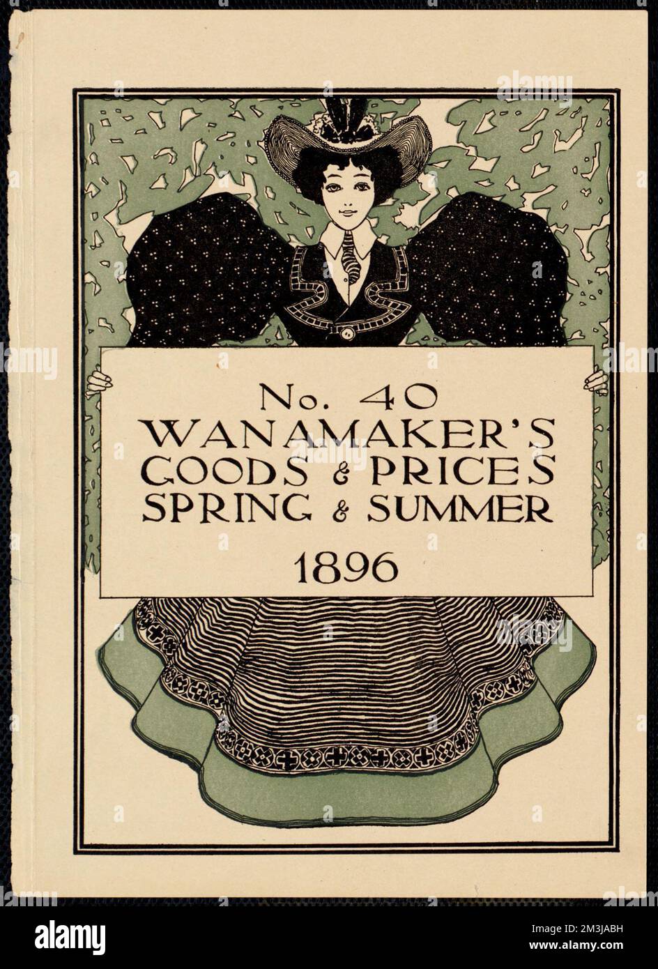 N° 40. Wanamaker's goods & Prices, printemps et été 1896, John Wanamaker Banque D'Images