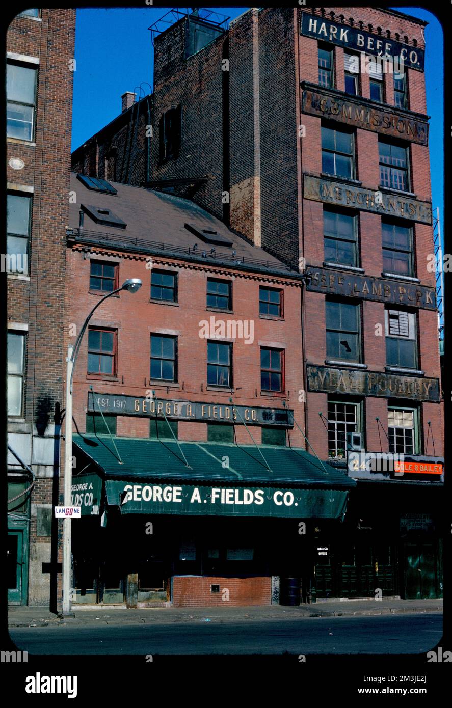 North St. , Bouchers, Industrie de la viande, bâtiments. Collection Edmund L. Mitchell Banque D'Images