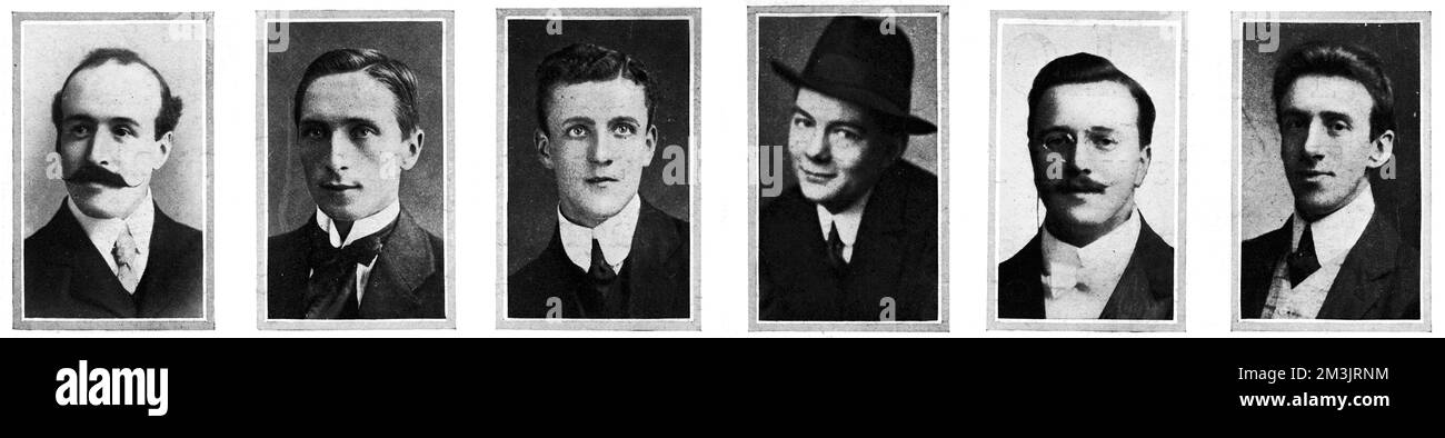 Membres de la bande Titanic qui ont péri dans la mer. Banque D'Images