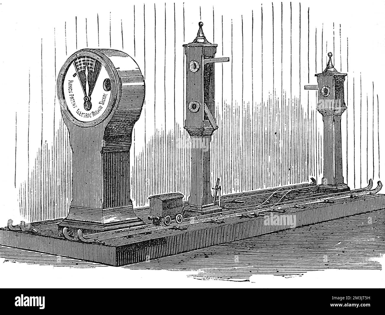 Le signal électrique de King pour les chemins de fer 1882 Banque D'Images