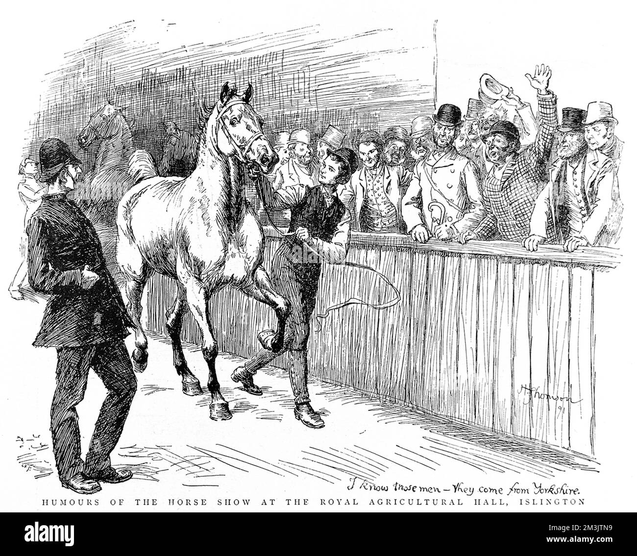 The Summer Horse Show, Islington 1892 Banque D'Images