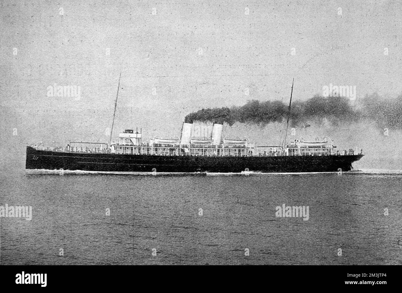 Le vapeur à turbine Queen, 1903. Banque D'Images