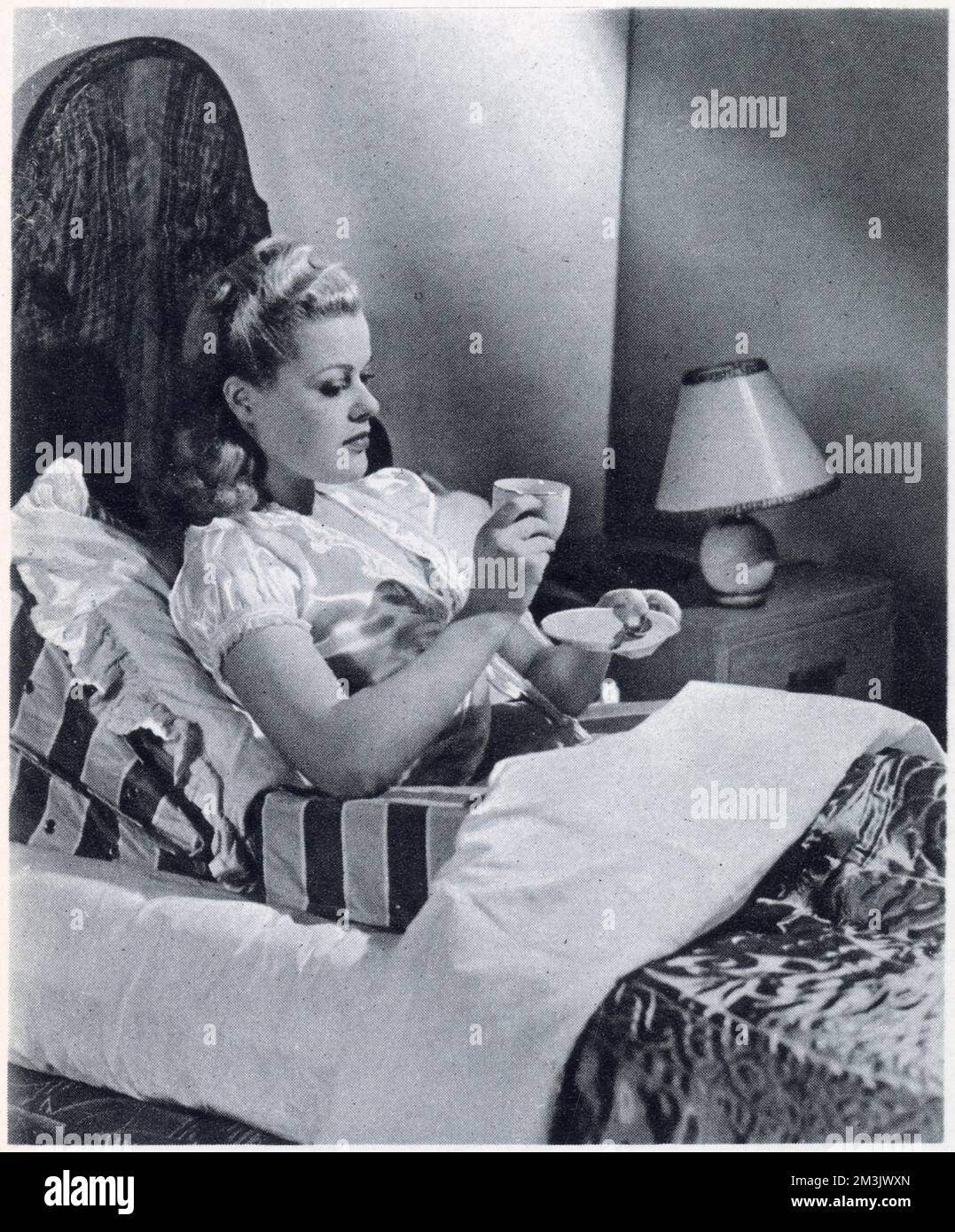 Idées de conception pour la chambre, 1940. Banque D'Images