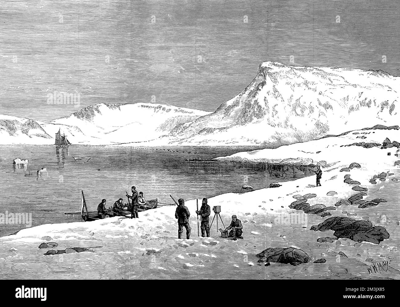 Expédition arctique néerlandaise à Zeeuwsche Uitkyk Banque D'Images