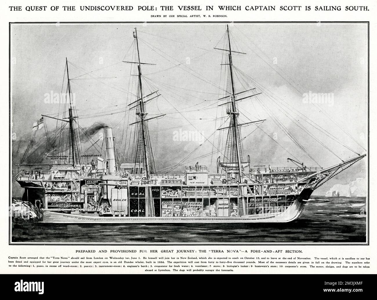 La 'Terra Nova', 1910 Banque D'Images