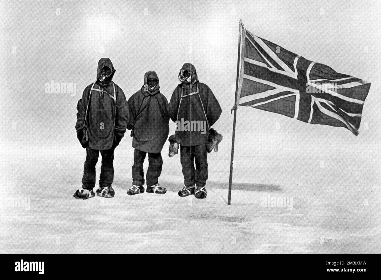 L'expédition antarctique de Nimrod au point le plus au sud, Banque D'Images