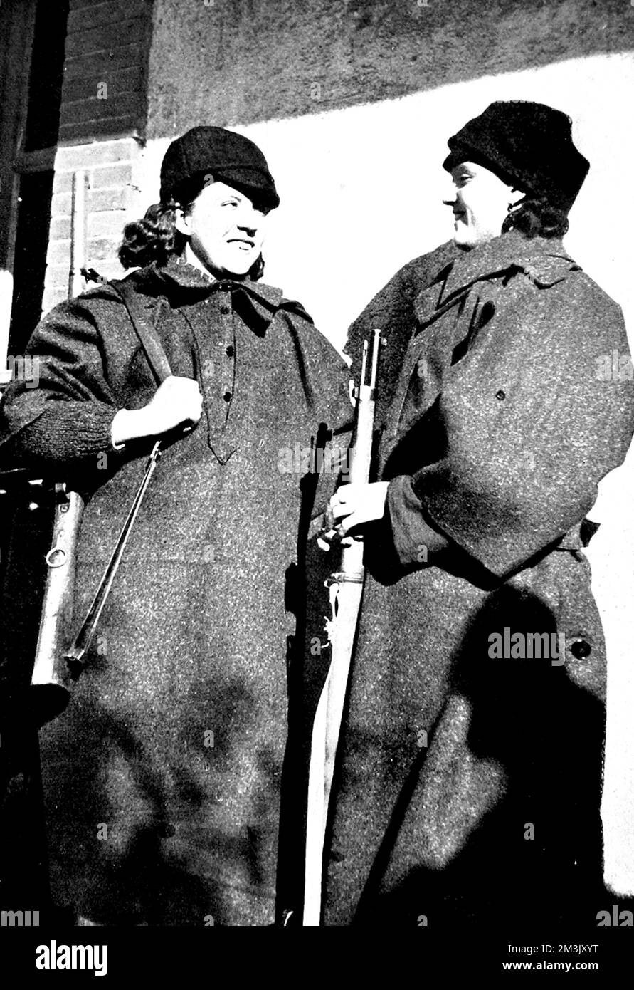 Femmes de la milice républicaine ; Guerre civile espagnole 1936 Banque D'Images