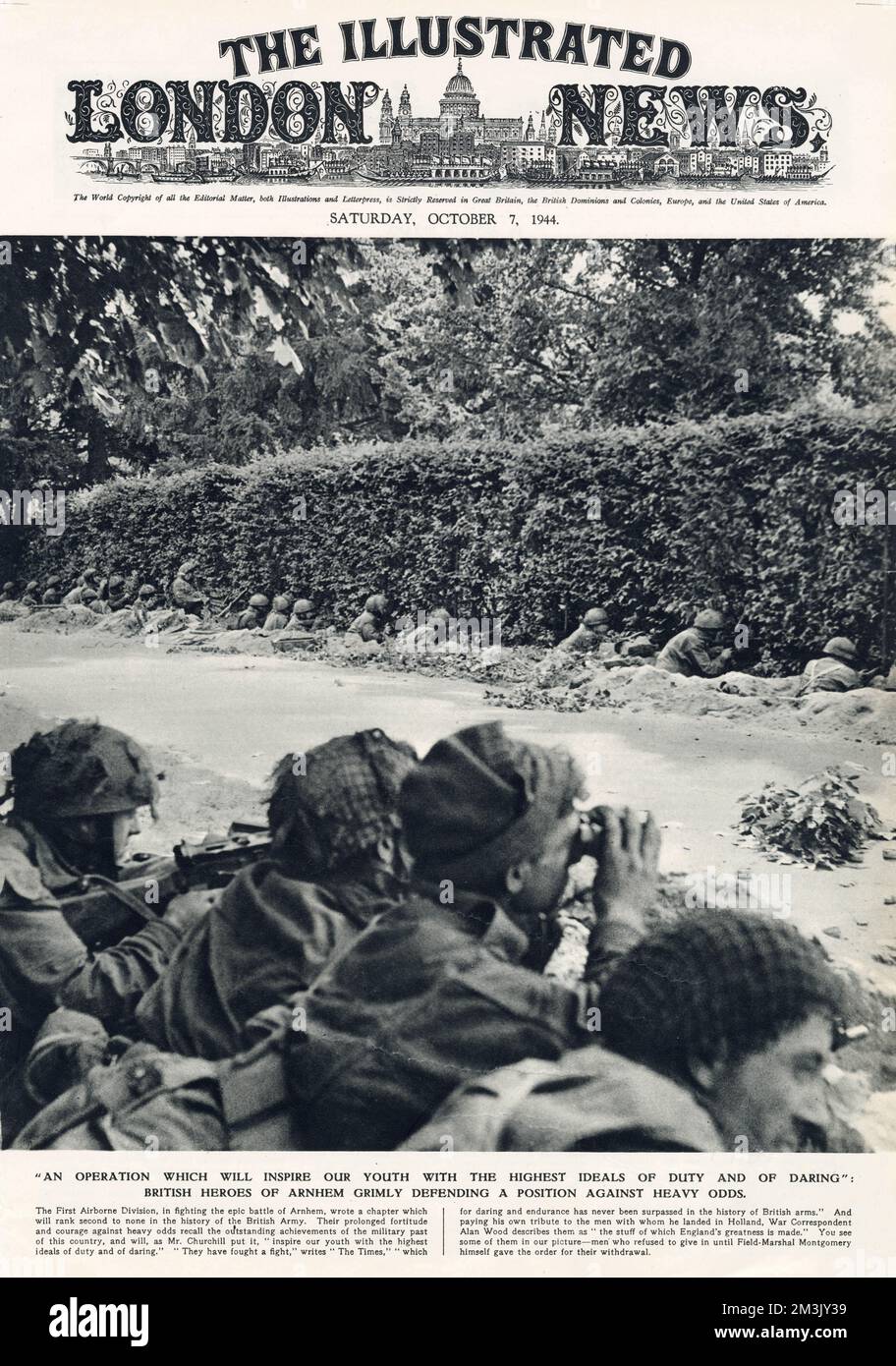 British First Airborne creusé à Arnhem ; seconde Guerre mondiale Banque D'Images