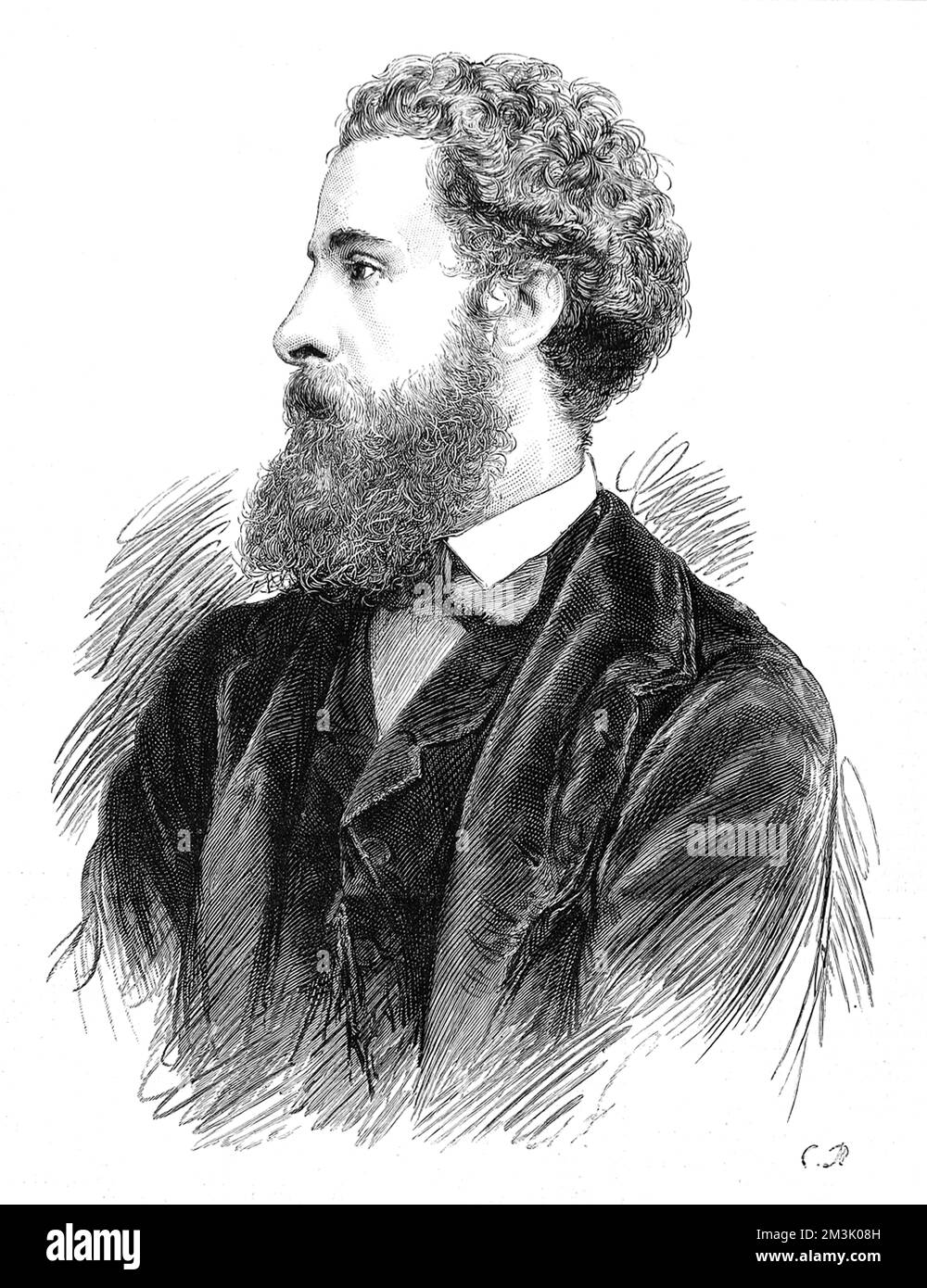 Edward Robert Bulwer-Lytton, 1st comte de Lytton (1831 - 1891), poète anglais diplomate et politicien, peu après sa nomination comme Viceroy de l'Inde. Ses romans et poèmes ont été publiés sous le pseudonyme Owen Meredith. Date: 1876 Banque D'Images