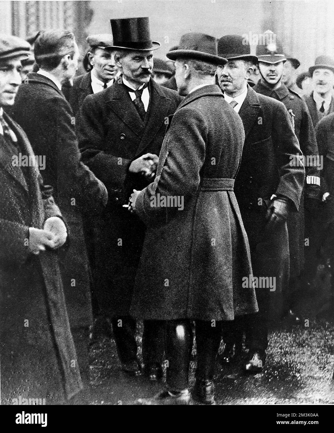 Ramsay MacDonald quitte Buckingham Palace, 1924. Banque D'Images