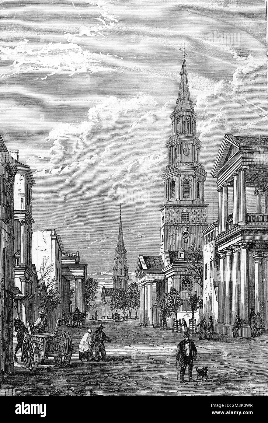 Charleston, Caroline du Sud, 1861 Banque D'Images