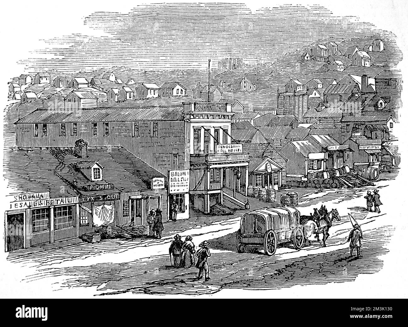 Californie. San Francisco. Blay-place, San Francisco. Banque D'Images