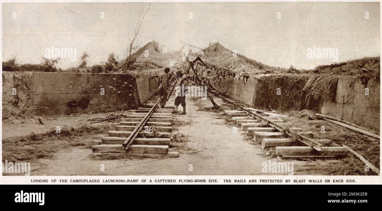 V-1 'Flying Bomb' Launch site, France ; seconde Guerre mondiale Banque D'Images