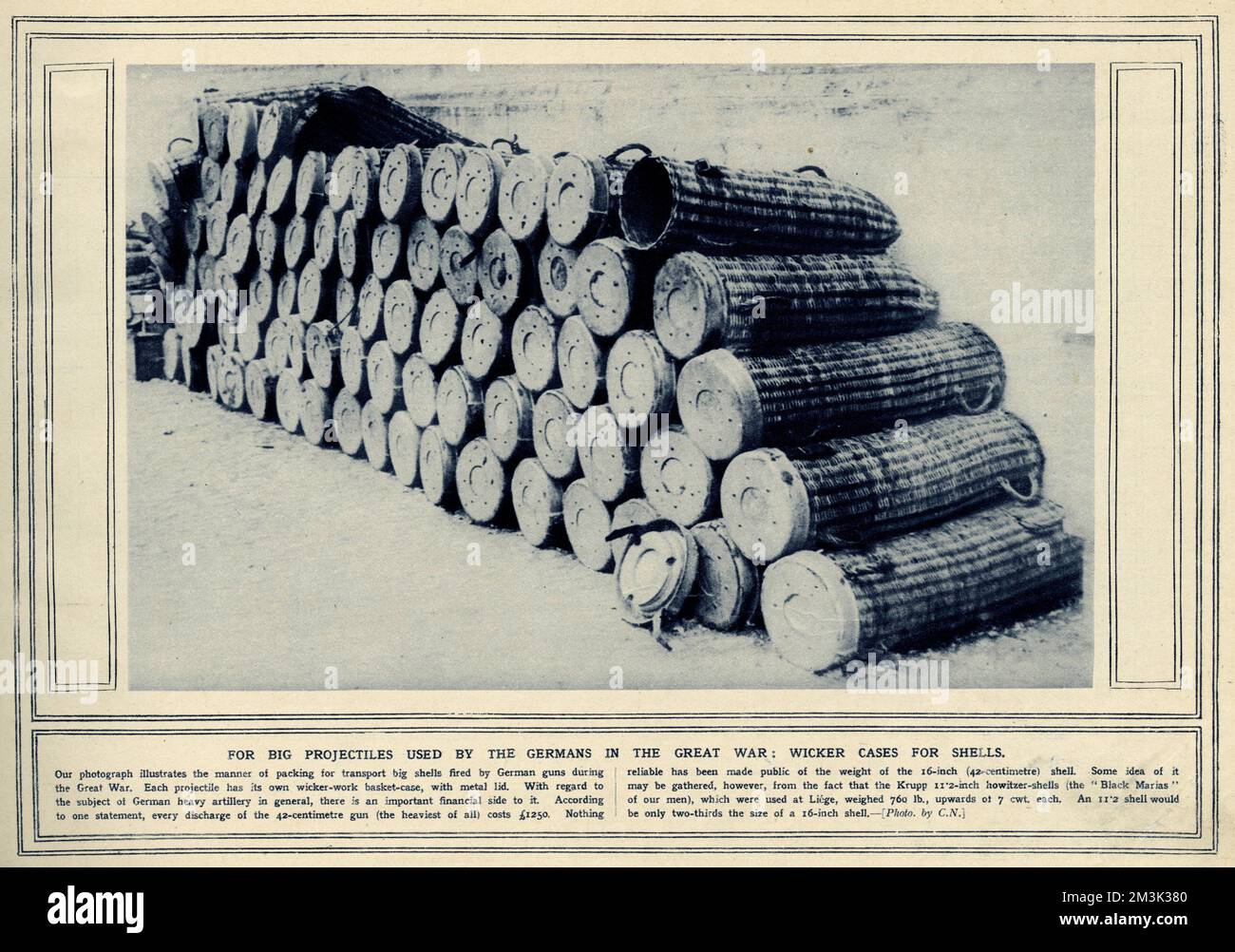 Étuis en osier pour coquillages Banque D'Images