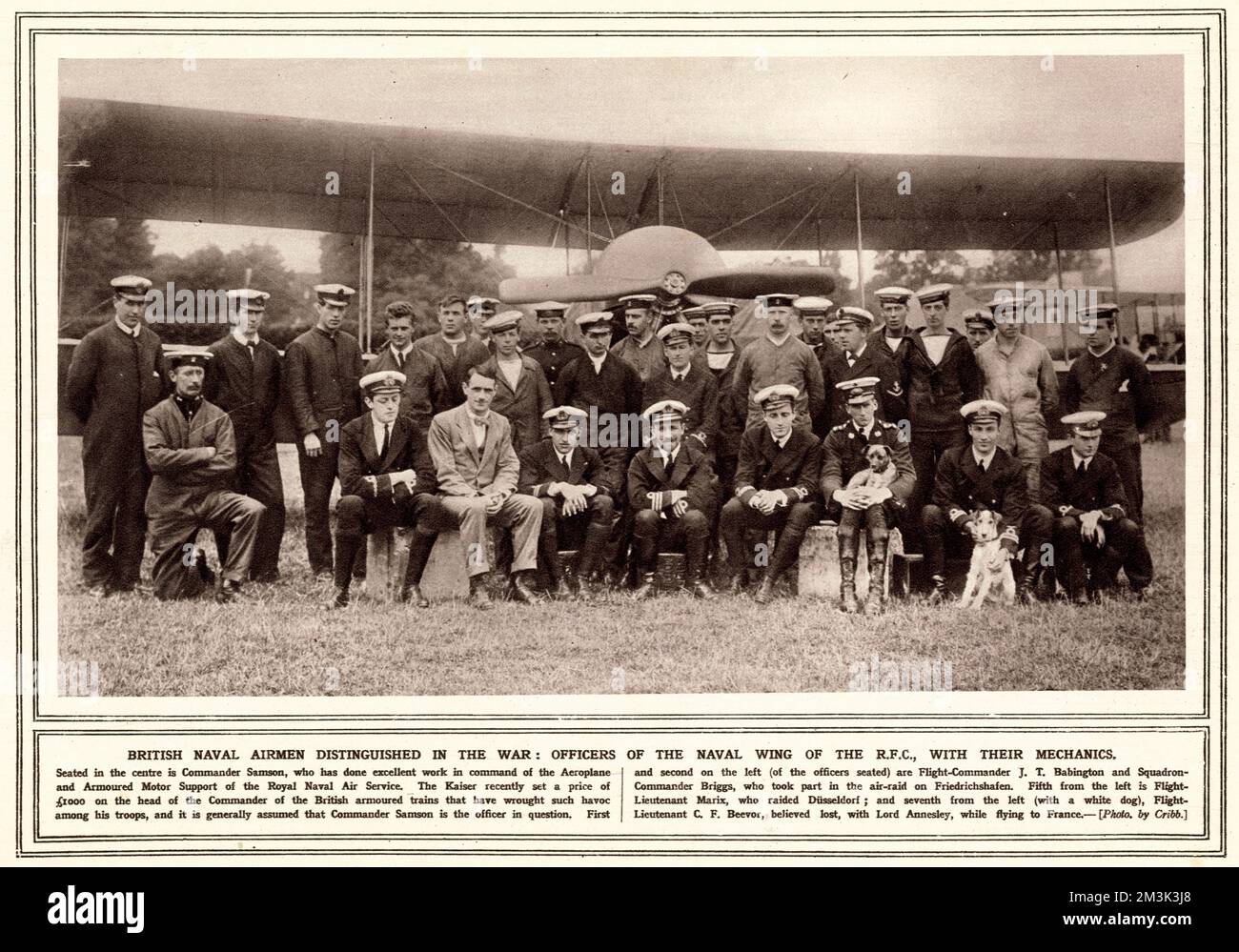 British Naval Airman distingué lors de la première Guerre mondiale Banque D'Images