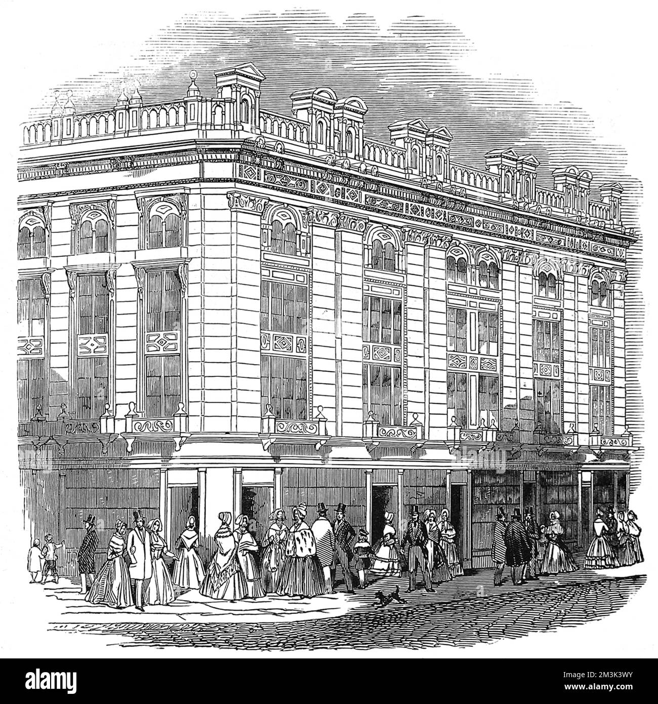 New Coventry Street, Londres 1845 Banque D'Images