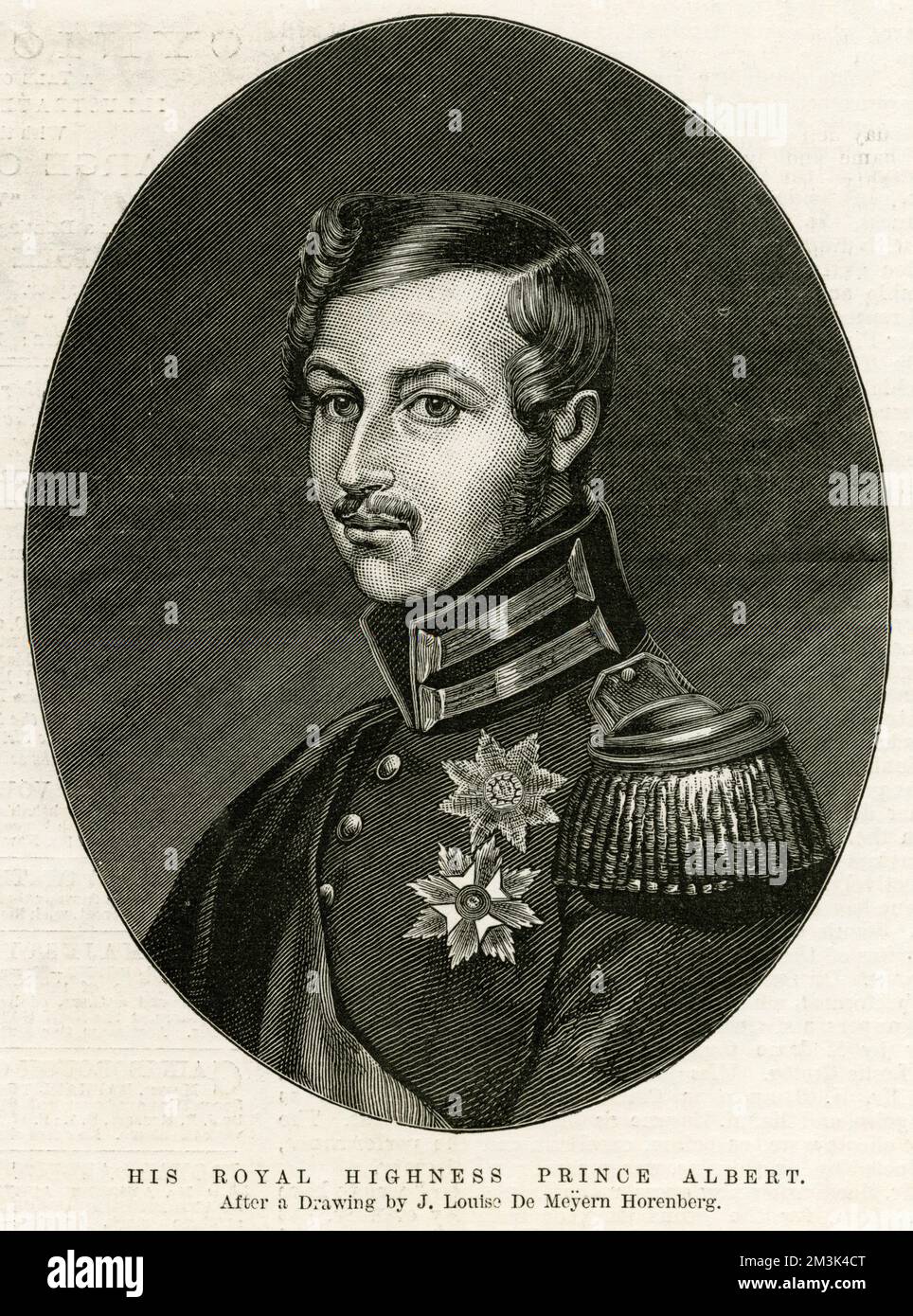Prince Albert, (1819-1861) redevance britannique 1840s Banque D'Images