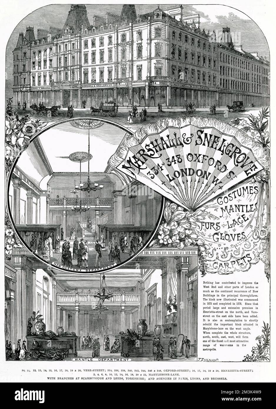 Grand magasin Marshall & Snelgrove 1884 Banque D'Images