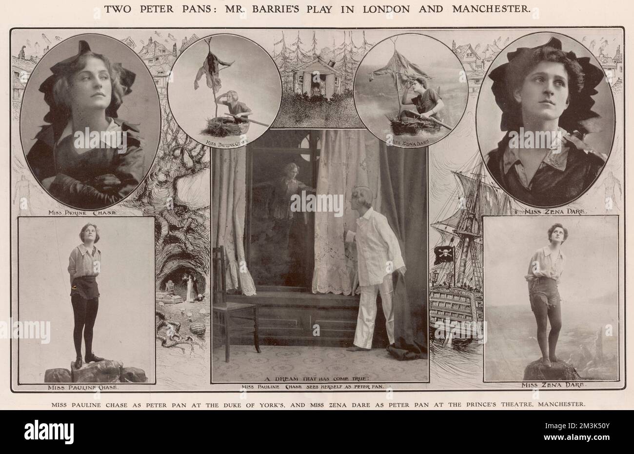 La pièce de Mr Barrie à Londres et Manchester Banque D'Images