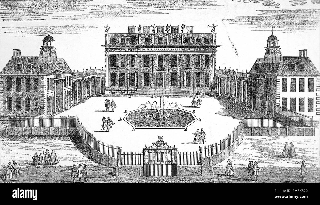 Buckingham House, James's Park, 1705. Banque D'Images