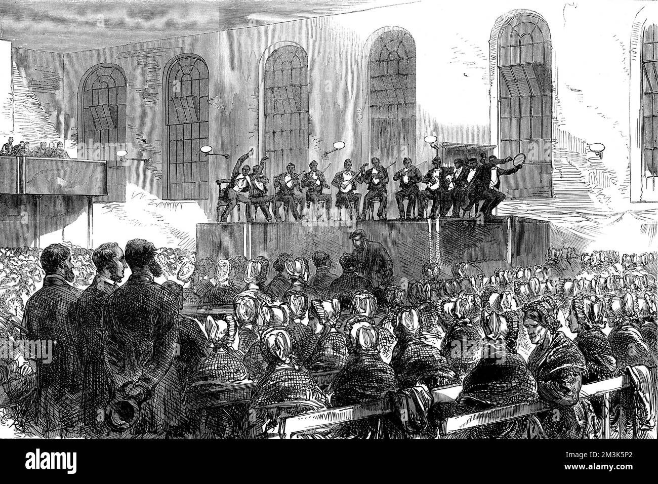 Delaware Minstrels à Bethnal Green Workhouse 1867 Banque D'Images