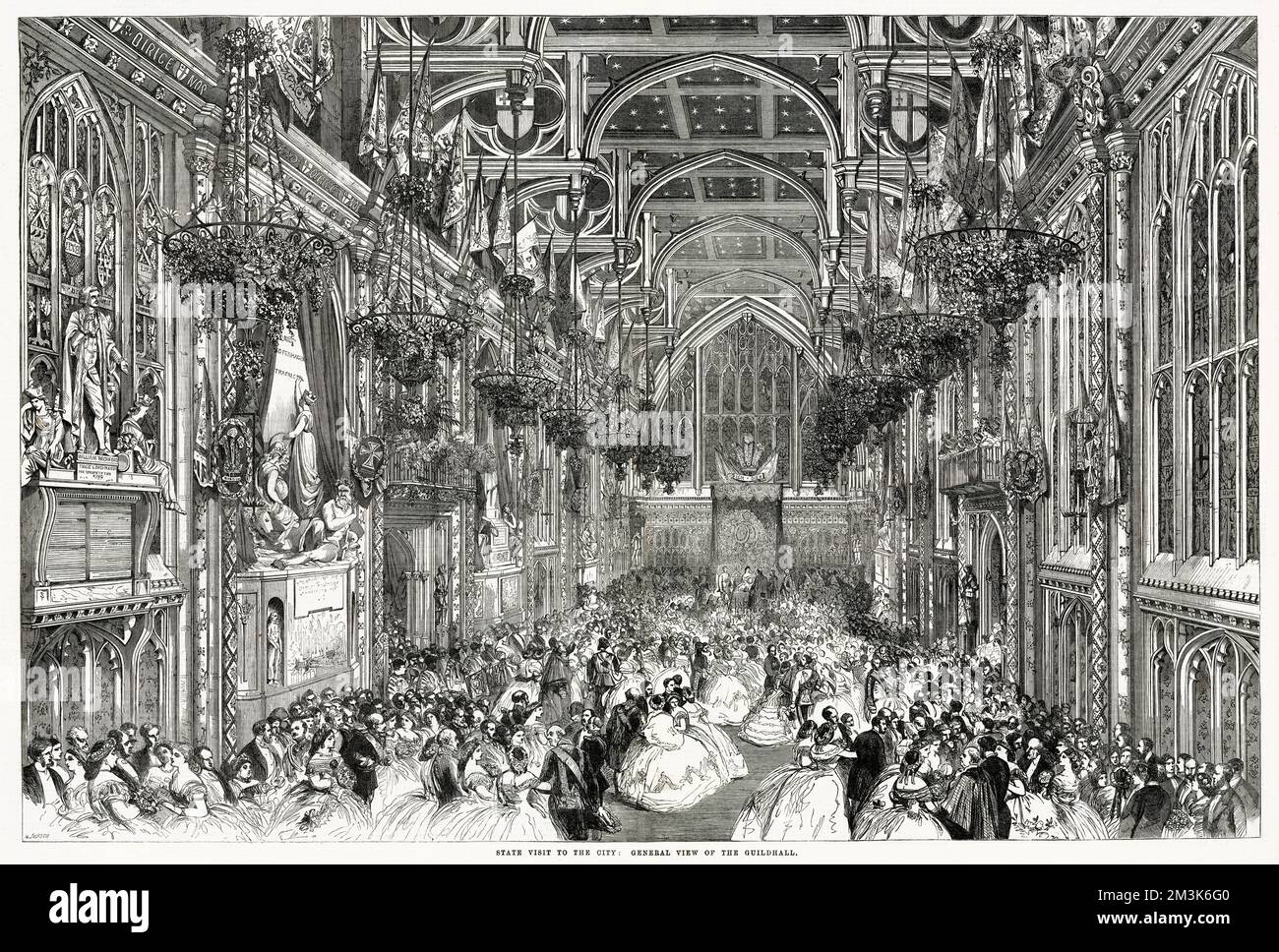 Visite d'État au Guildhall, Londres 1863 Banque D'Images