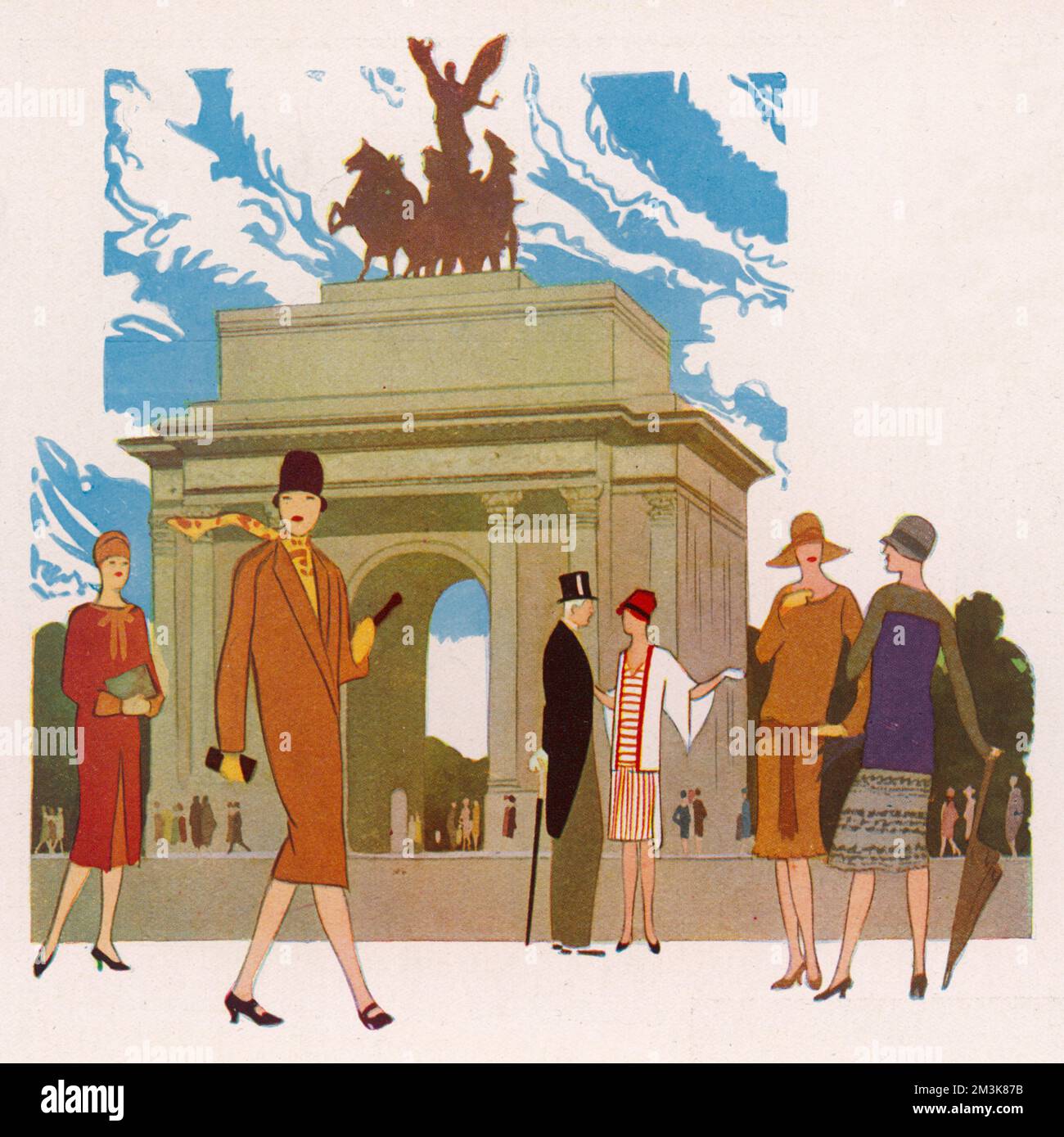 Illustration de mode pour la sphère 1927 Banque D'Images