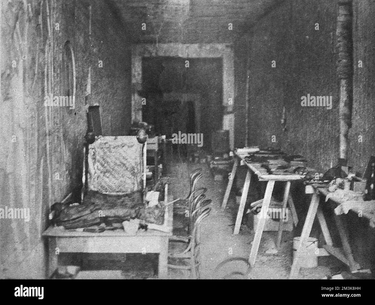 Intérieur du tombeau de Seti Banque D'Images