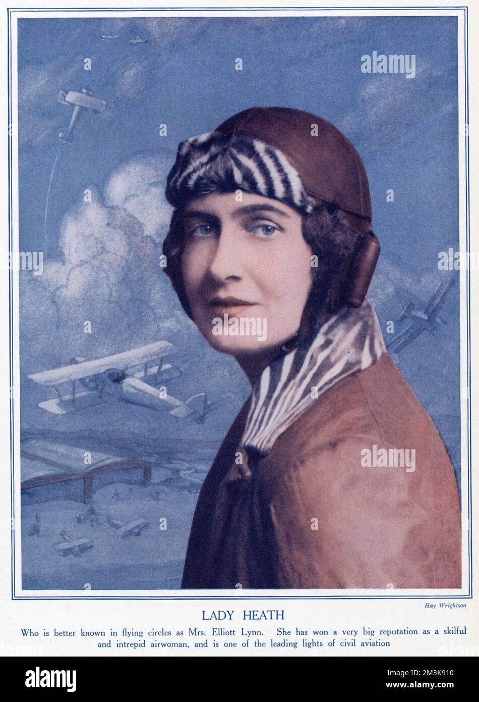 Mary, Lady Heath femme aviateur irlandais Date: 1928 Banque D'Images