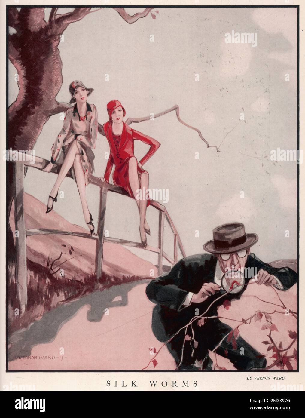 Silk Worms de Vernon Ward Banque D'Images