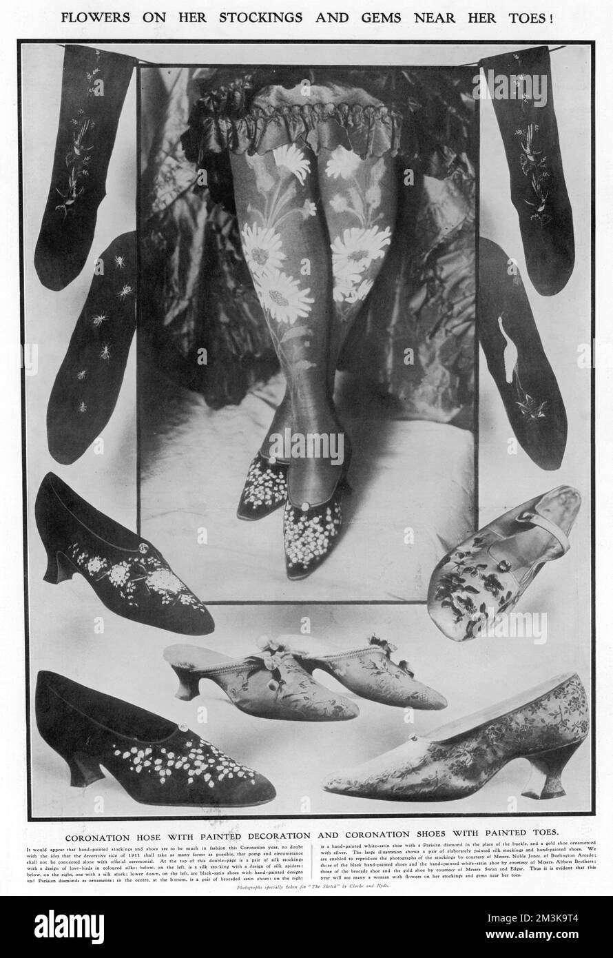 CHAUSSURES COURONNEMENT ET TUYAU Banque D'Images