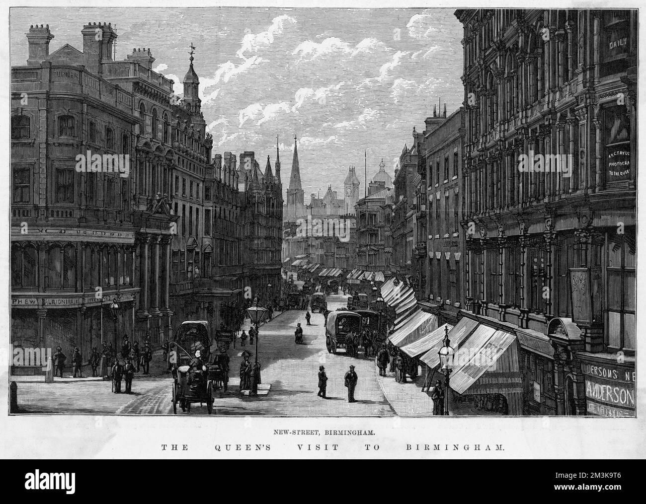 NOUVELLE RUE DE BIRMINGHAM Banque D'Images