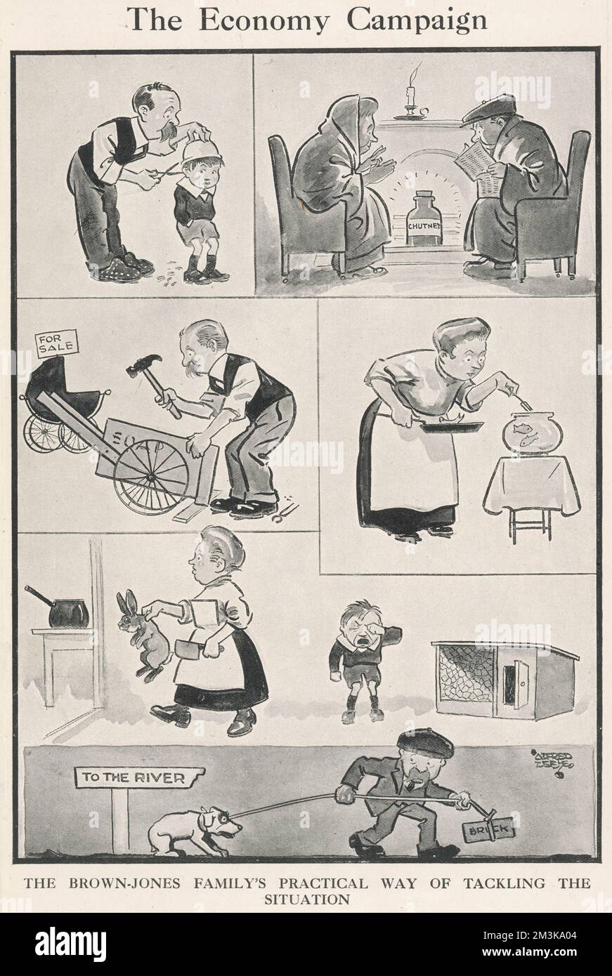 La campagne d'économie Banque D'Images