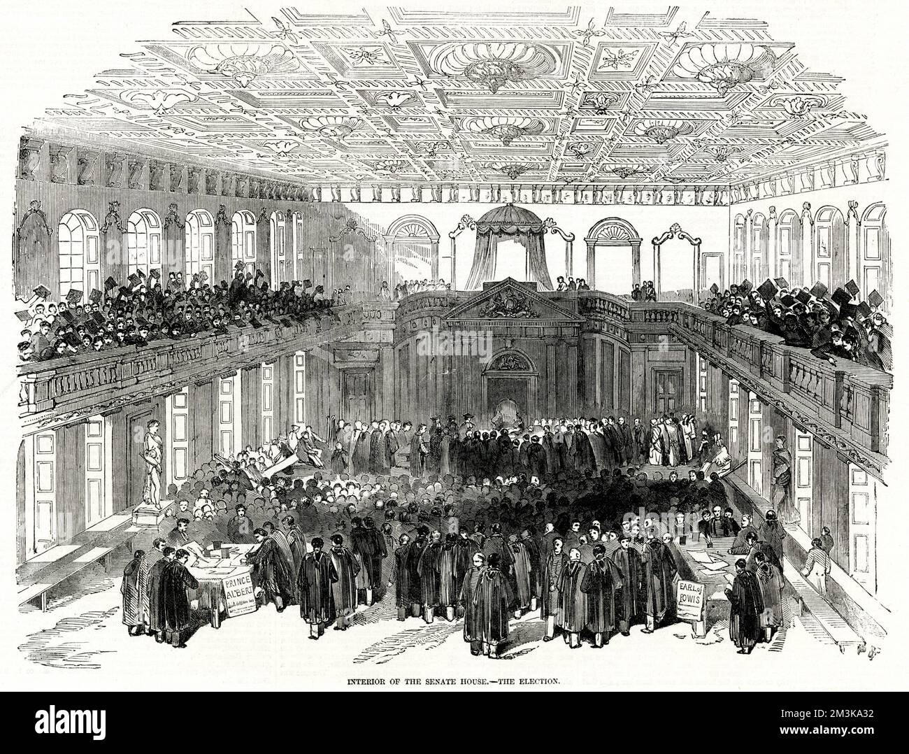 ÉLECTION DE LA CHAMBRE DU SÉNAT 1847 Banque D'Images