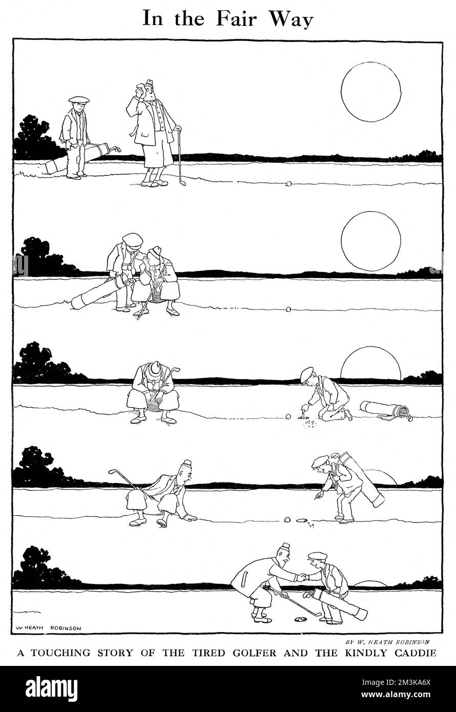 In Fair Way par William Heath Robinson Banque D'Images In Fair Way par William Heath Robinson Banque D'Images