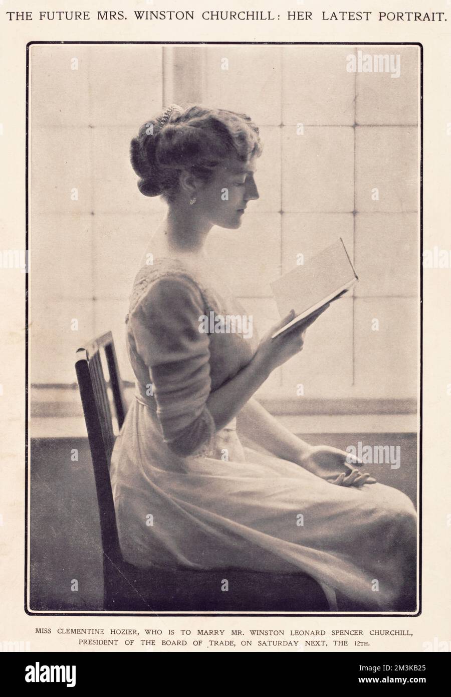 La future Mme Winston Churchill Banque D'Images