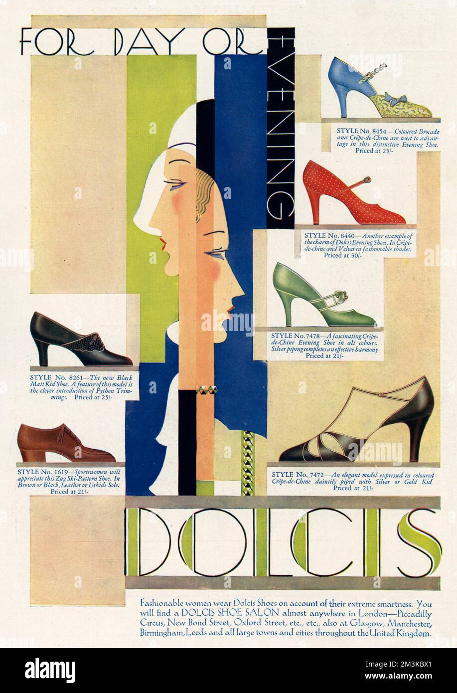 Dolcis Chaussure annonce 1930 Banque D'Images