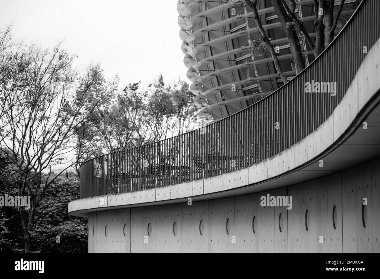 L'architecture du Centre national d'art de Tokyo, conçu par Kisho Kurokawa Banque D'Images