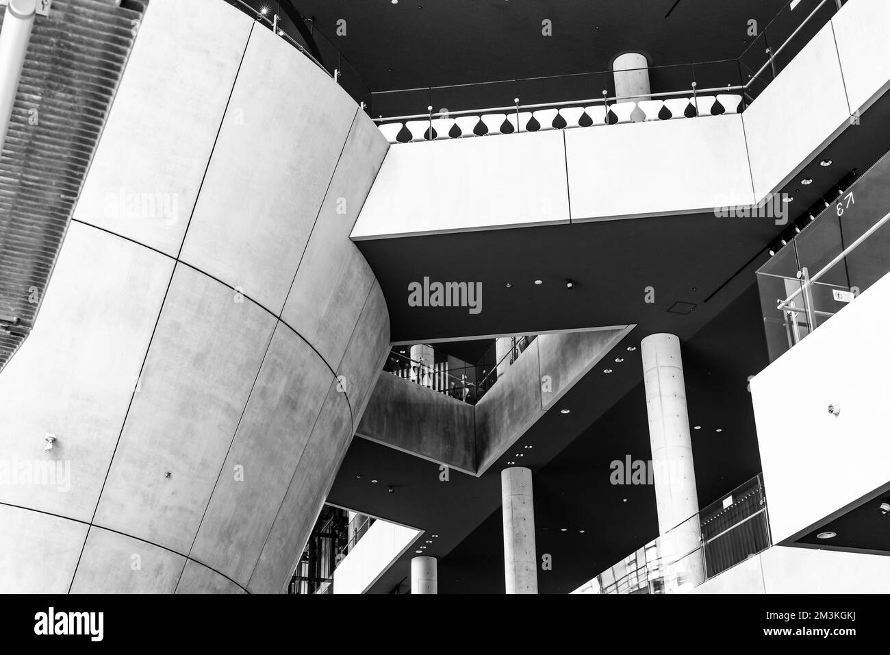 L'architecture du Centre national d'art de Tokyo, conçu par Kisho Kurokawa Banque D'Images