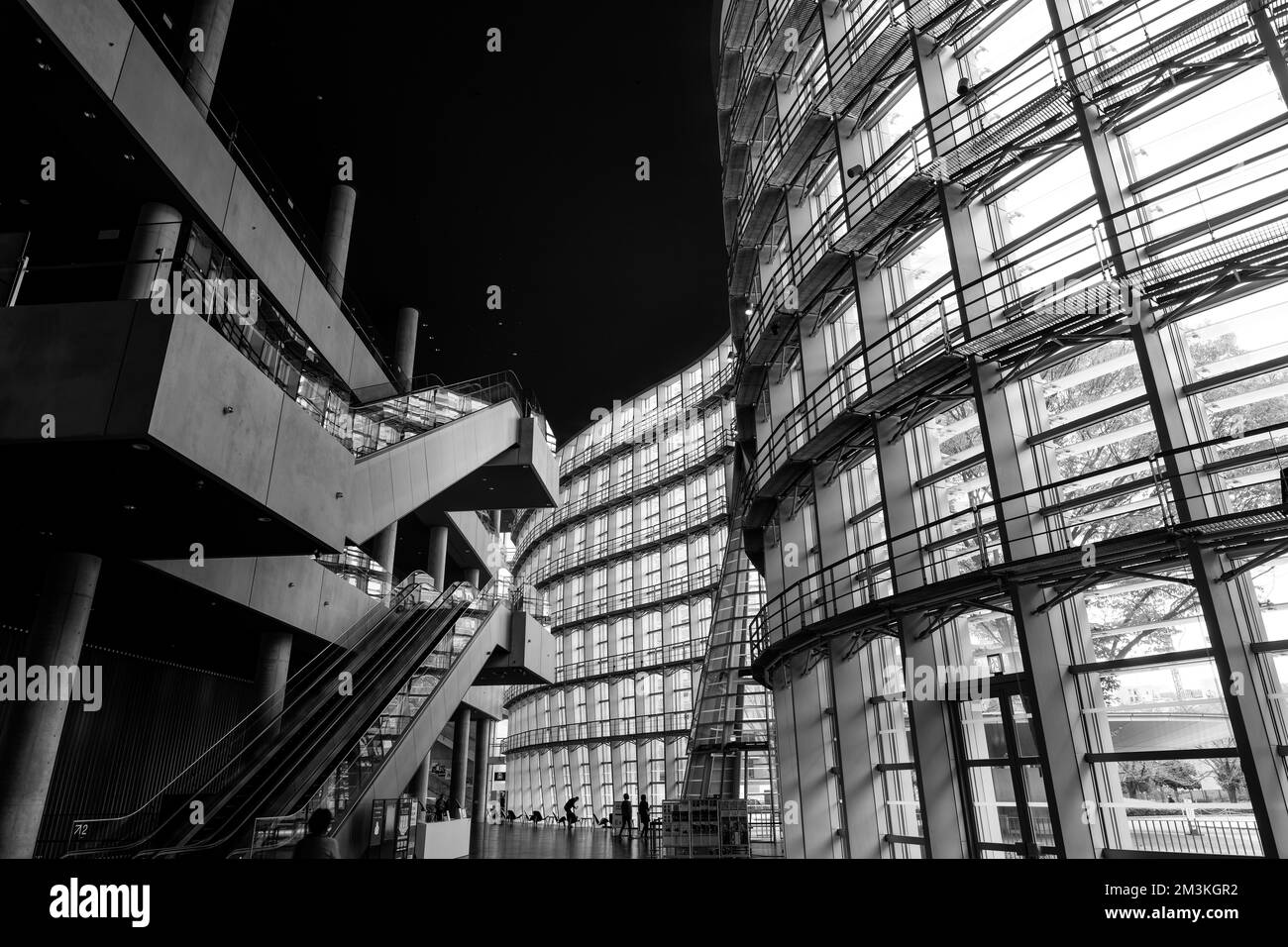 L'architecture du Centre national d'art de Tokyo, conçu par Kisho Kurokawa Banque D'Images