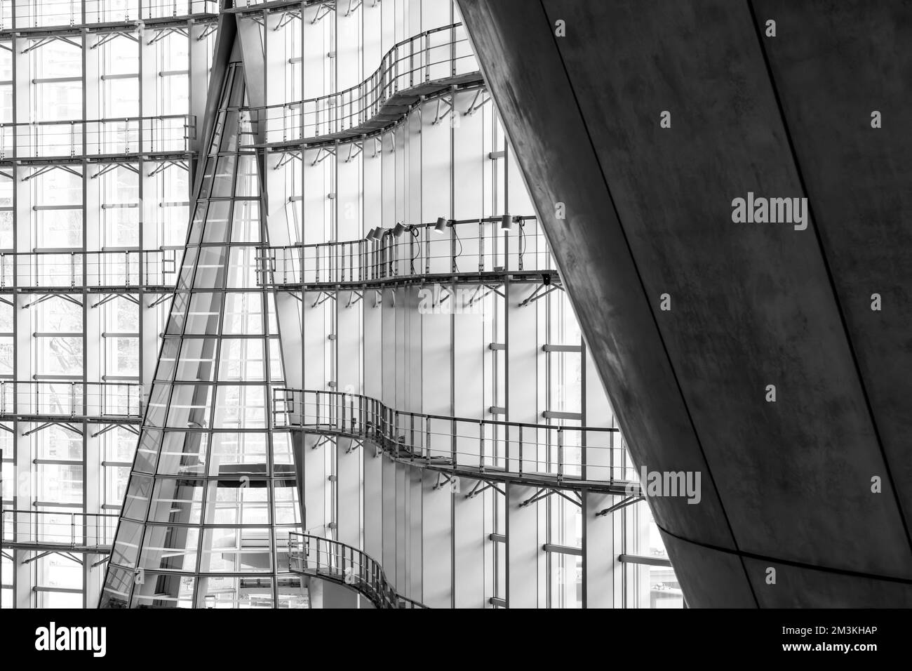 L'architecture du Centre national d'art de Tokyo, conçu par Kisho Kurokawa Banque D'Images