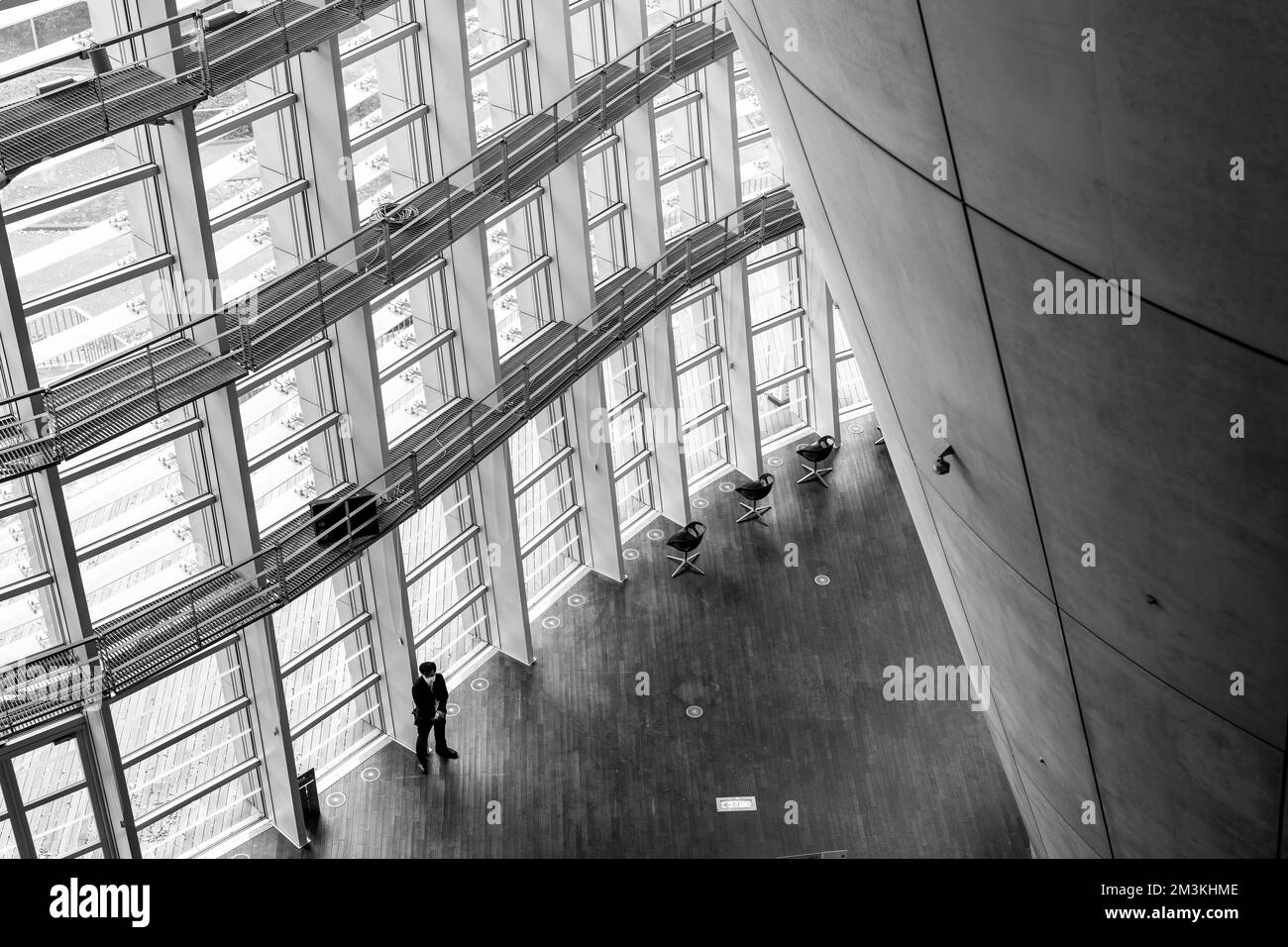 L'architecture du Centre national d'art de Tokyo, conçu par Kisho Kurokawa Banque D'Images