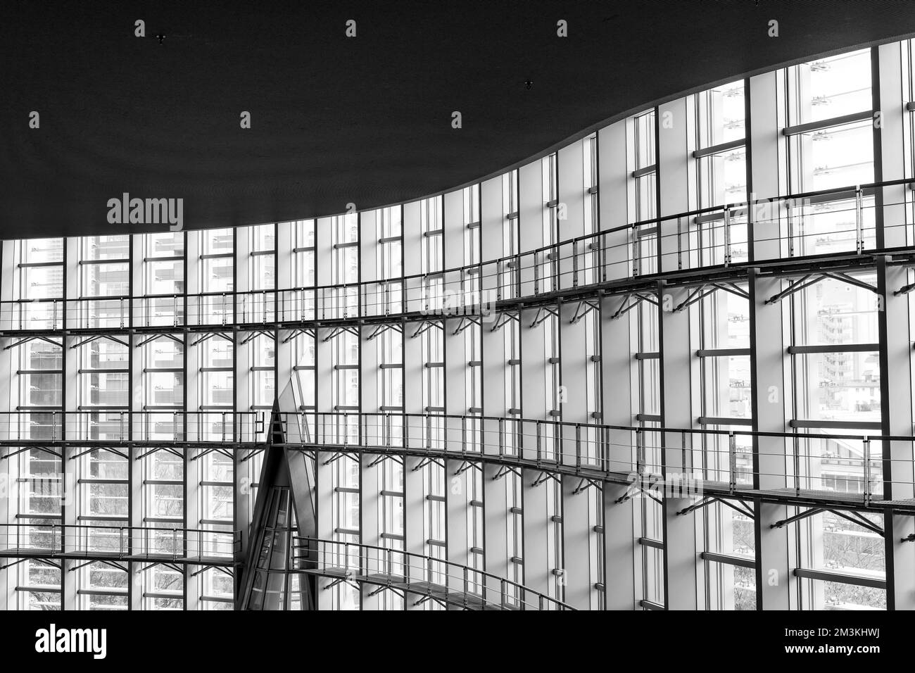 L'architecture du Centre national d'art de Tokyo, conçu par Kisho Kurokawa Banque D'Images