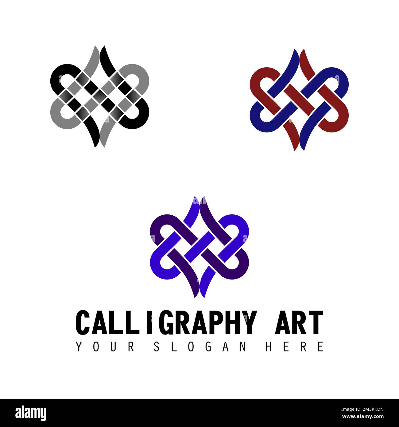 Calligraphie art en amour image graphique icône logo design abstrait concept vecteur stock. Peut être utilisé comme symbole lié au motif ou à l'intérieur Illustration de Vecteur