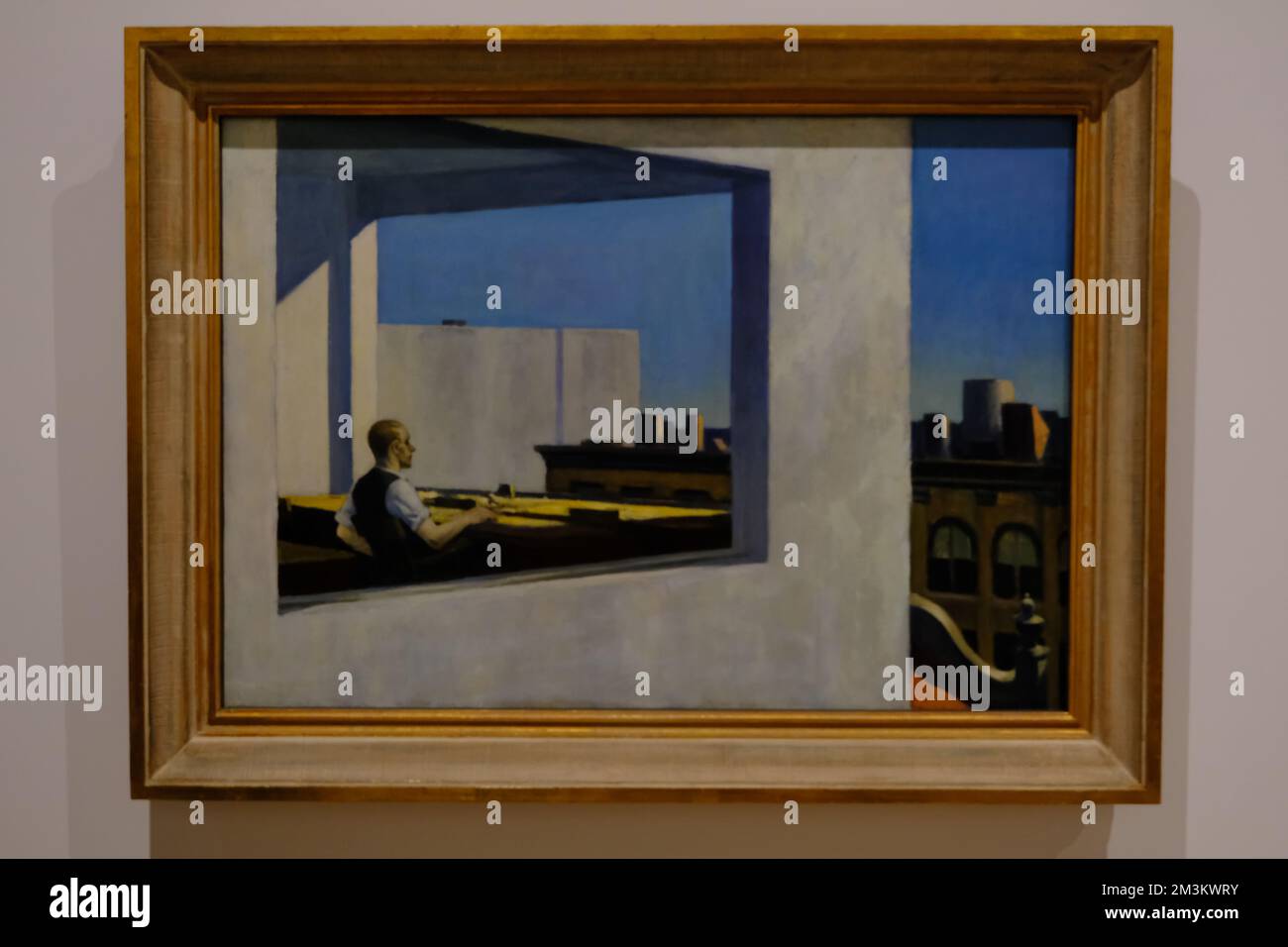 Painting edward hopper new york office Banque de photographies et d