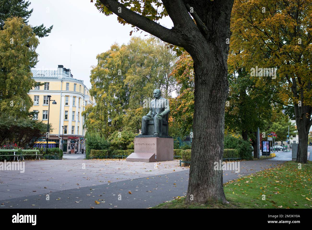 Statue de Kyosti Kallio, politicien finlandais Banque D'Images